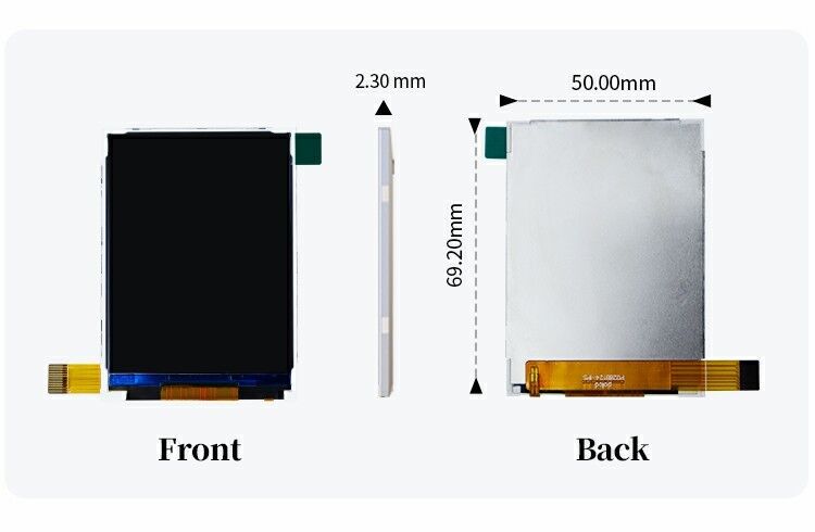 Polcd 2.8インチ LCD モジュール 240x320 ST7789V SPI インターフェイス 14ピン 2.8 TFT ディスプレイ LCD スクリーン