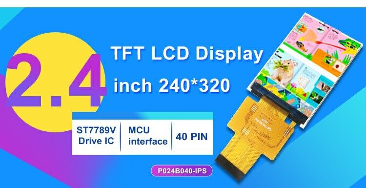 Polcd ミニ 2.4 インチ IPS TFT LCD ディスプレイモジュール 40 ピン 小型 LCD スクリーンパネル 240x320