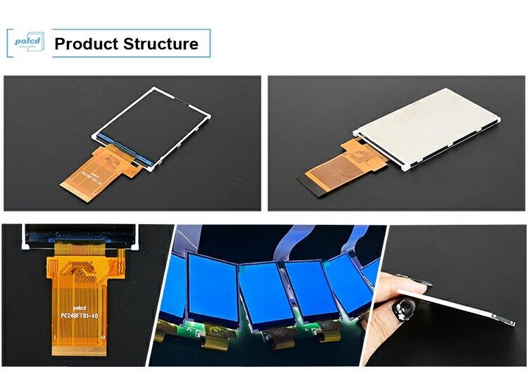 Polcd フルカラーLCDディスプレイ 反射性2.4インチ TFT SPI MCU 20ピンQvga 240x320 TFT LCD