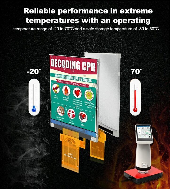 Polcd カスタム 2.4 インチ 20ピン Tft Lcd 240x320 ST7789T3 Lcd ディスプレイ付き反射色画面