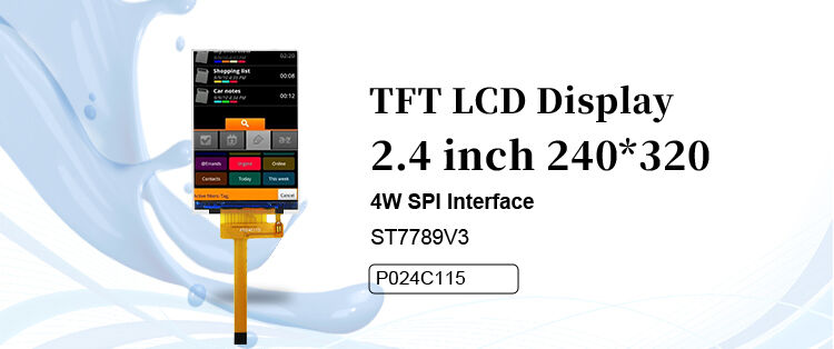 Polcd RoHS 2.4インチ LCD TFTディスプレイ ST7789V3 TFT LCDモジュール 4線SPI 240x320 TFTスクリーン