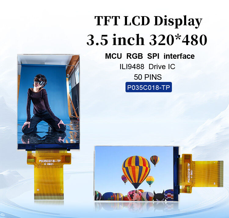 Polcd Mcu Rgb Spiインターフェイス Tft LCDタッチスクリーン ILI9488 3.5 インチ Tft LCD 320x480