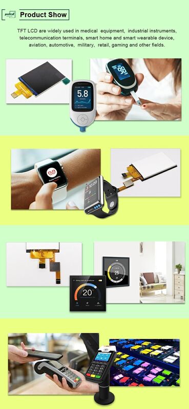Polcd工場 2インチLCDモジュール 240x320 260cd/m2 輝度 ST7789VドライバIC TFTディスプレイ