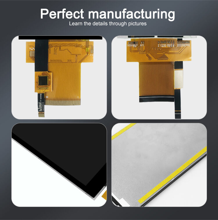 Polcd 3.97 インチ 480*800 解像度 50ピン 高明るさ MCU インターフェース タッチ TFT LCD ディスプレイ モジュール