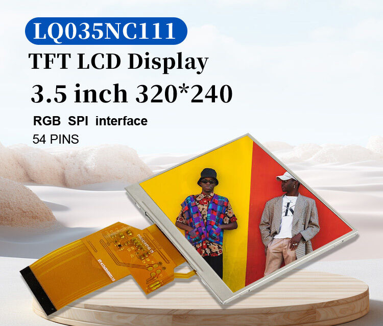 Polcd LQ035NC111 3.5インチ LCD パネル モジュール 320x240 RGB SPI インターフェース色 54ピン Square TFT LCM ディスプレイ
