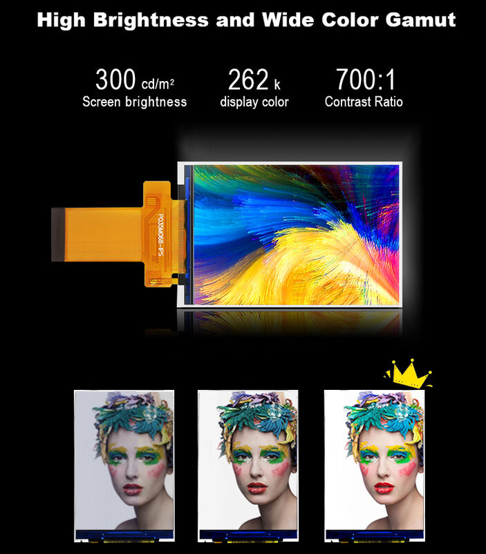 Polcd カラフル 3.5インチ 320x480 カラー 容量タッチ IPS ビューイングアングル TFT-LCD パネル モジュール
