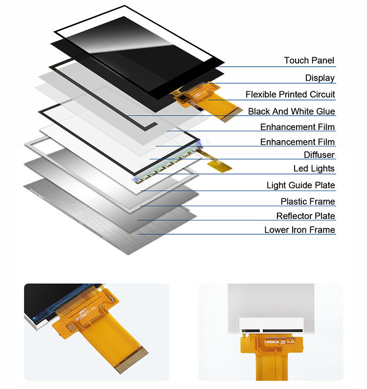 Polcd 3.5 インチ LCD モジュール 320X480 ピクセル IPS スクリーン ILI9488 SPI MCU インターフェイス TFT ディスプレイ