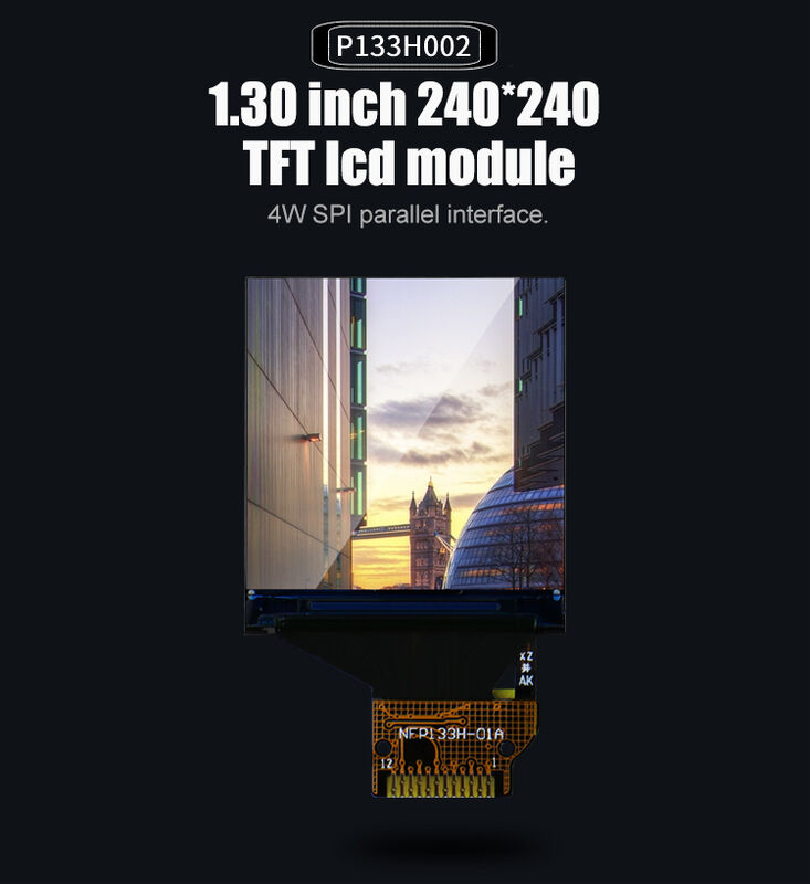 Polcd Square LCD メーカー 小サイズ 240*240 SPI インターフェイス IPS TFT 1.3 インチ LCD ディスプレイ パネル