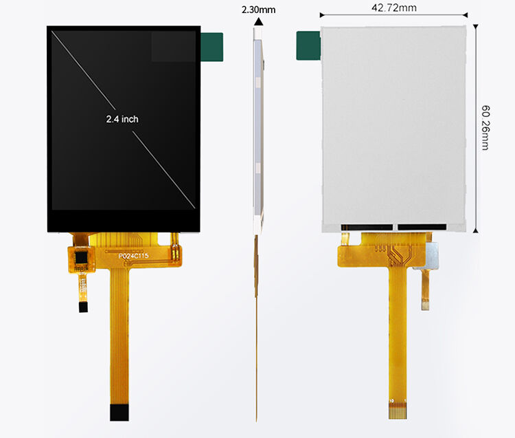 Polcd 小型タッチLCDモジュール 2.4インチ 240x320 LCMスクリーンパネル 2.4インチTFT液晶ディスプレイ