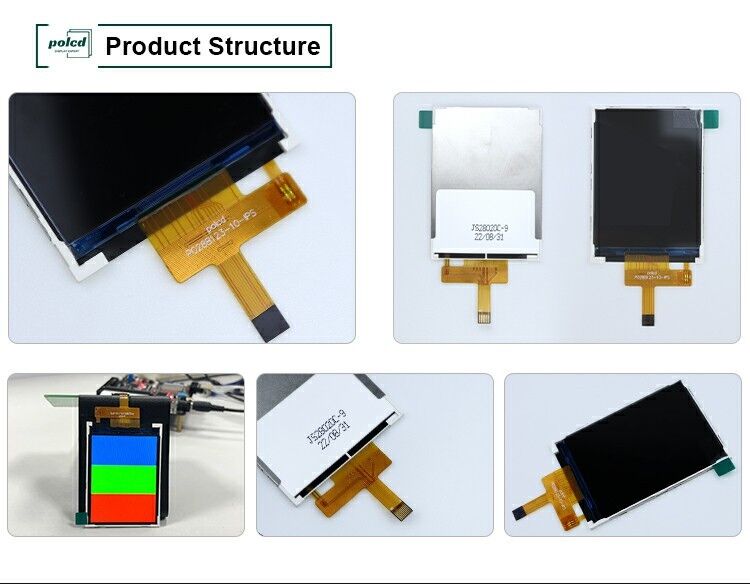 Polcd 広い温度 2.8 インチ LCD モジュール 240*320 300nit SPI 2.8 IPS 視野角 Tft Lcd スクリーン