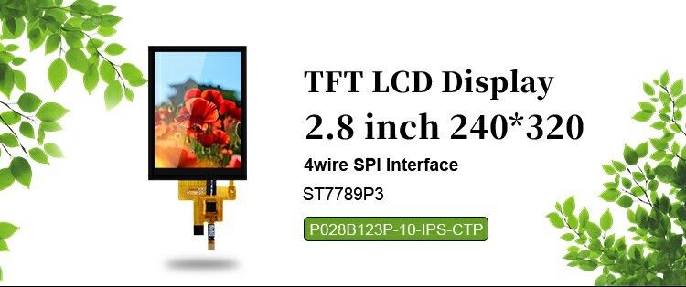 Polcd カスタム SPI インターフェース 2.8 インチ 240x320 容量タッチ画面 ST7789 ドライブ TFT LCD ディスプレイ