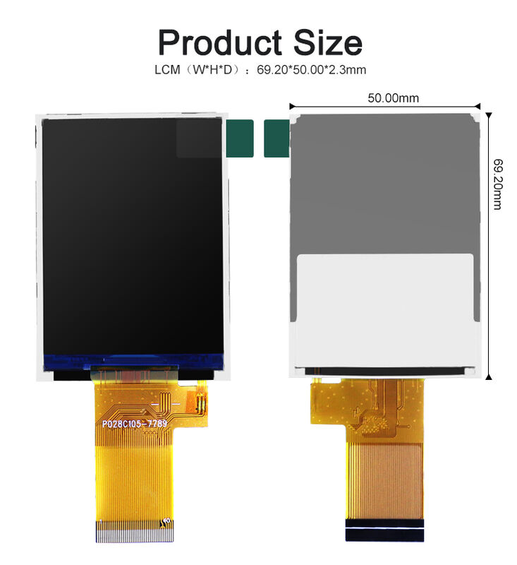 Polcd 小サイズ2.8インチLCDディスプレイ 240*320解像度 MCU スピ40ピンST7789V2.8インチ TFTパネルモジュール