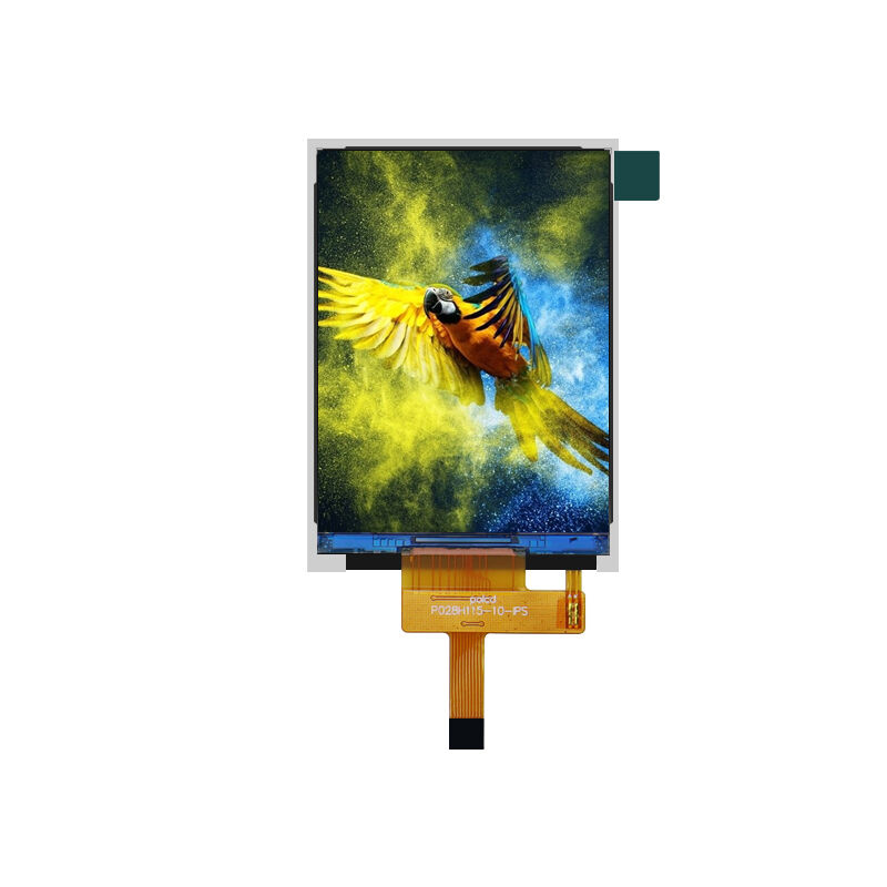 Polcd 2.8' TFT LCD カラーパネルをカスタマイズするスクリーン 240*320 解像度 260 ニット IPS LCD ディスプレイ