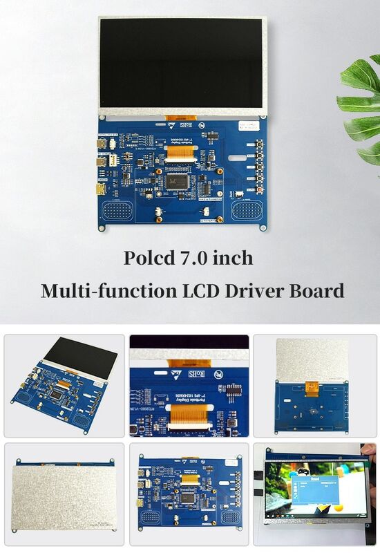 Polcd 7 インチ LCD ドライバーボードミニ HD-MI USB インターフェイスサポートオーディオスピーカー 50Pin RGB インターフェイス TFT コントローラボード