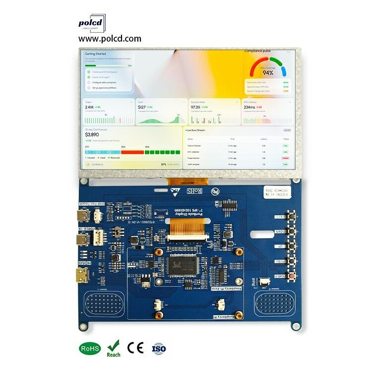 Polcd 7 インチ LCD ドライバーボードミニ HD-MI USB インターフェイスサポートオーディオスピーカー 50Pin RGB インターフェイス TFT コントローラボード