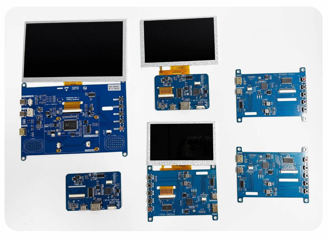 Polcd 高明るさ 7 インチ 1024x600 RGB LCD ドライブボード RTD2281 産業用屋外ディスプレイ用のオーディオスピーカー