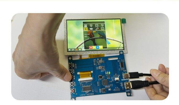 Polcd 4.3 5 インチユニバーサルLCDドライバーボード HD-MI USBコントローラボード RTD2281 TFT LCDディスプレイモジュール