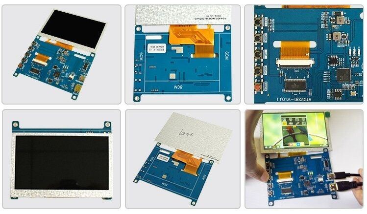 Polcd 4.3 5 インチユニバーサルLCDドライバーボード HD-MI USBコントローラボード RTD2281 TFT LCDディスプレイモジュール