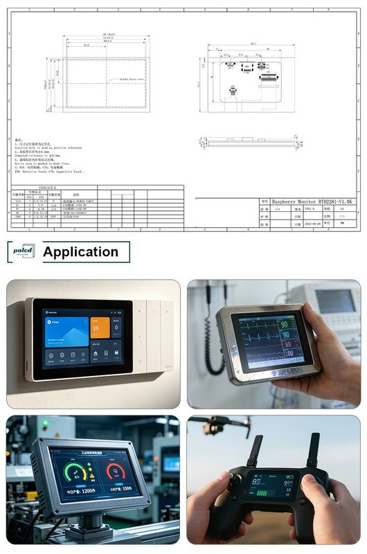 Polcd 4.3インチ 5インチ ユニバーサル LCD ディスプレイドライバー制御ボード 40 ピン DIY コンプリートキット ミニフル HD ディスプレイドライバーボード