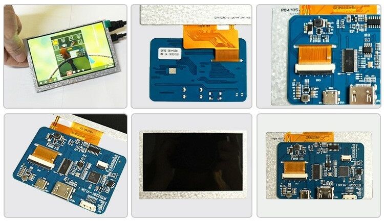 Polcd 4.3インチ 5インチ ユニバーサル LCD ディスプレイドライバー制御ボード 40 ピン DIY コンプリートキット ミニフル HD ディスプレイドライバーボード