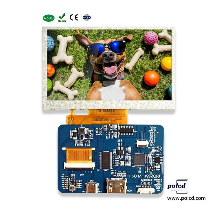 Polcd 4.3インチ 5インチ ユニバーサル LCD ディスプレイドライバー制御ボード 40 ピン DIY コンプリートキット ミニフル HD ディスプレイドライバーボード