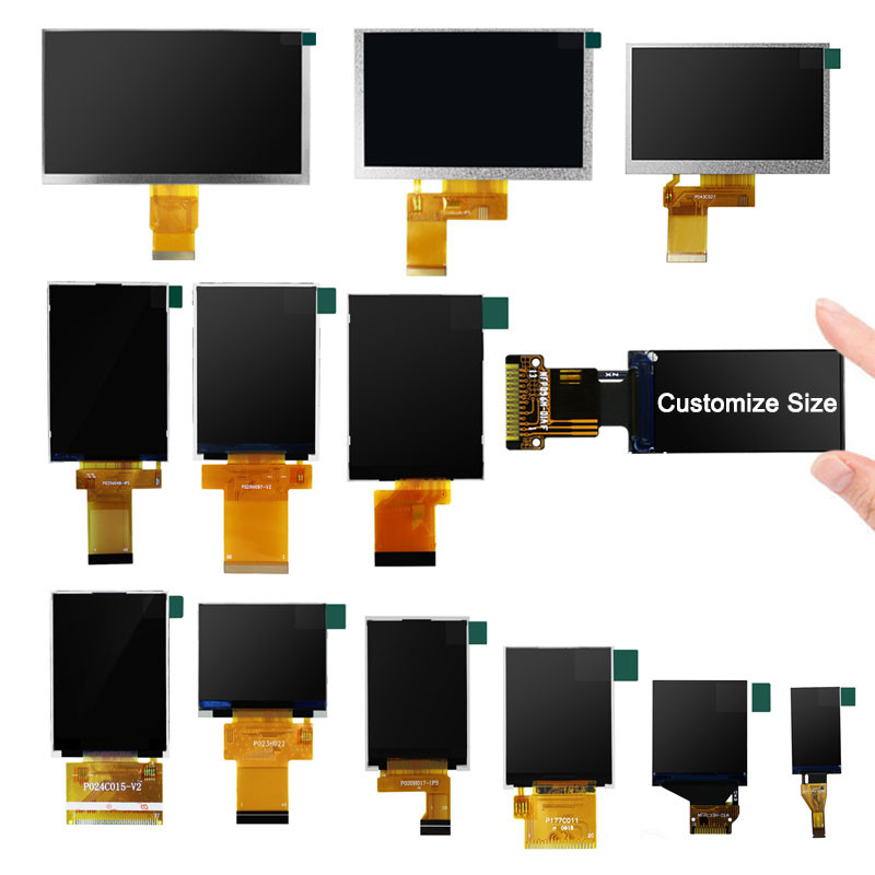 Polcd 80x160 ピクセル 0.96 TFT ディスプレイ 1.5mm TFT LCD モジュール 400 Nit