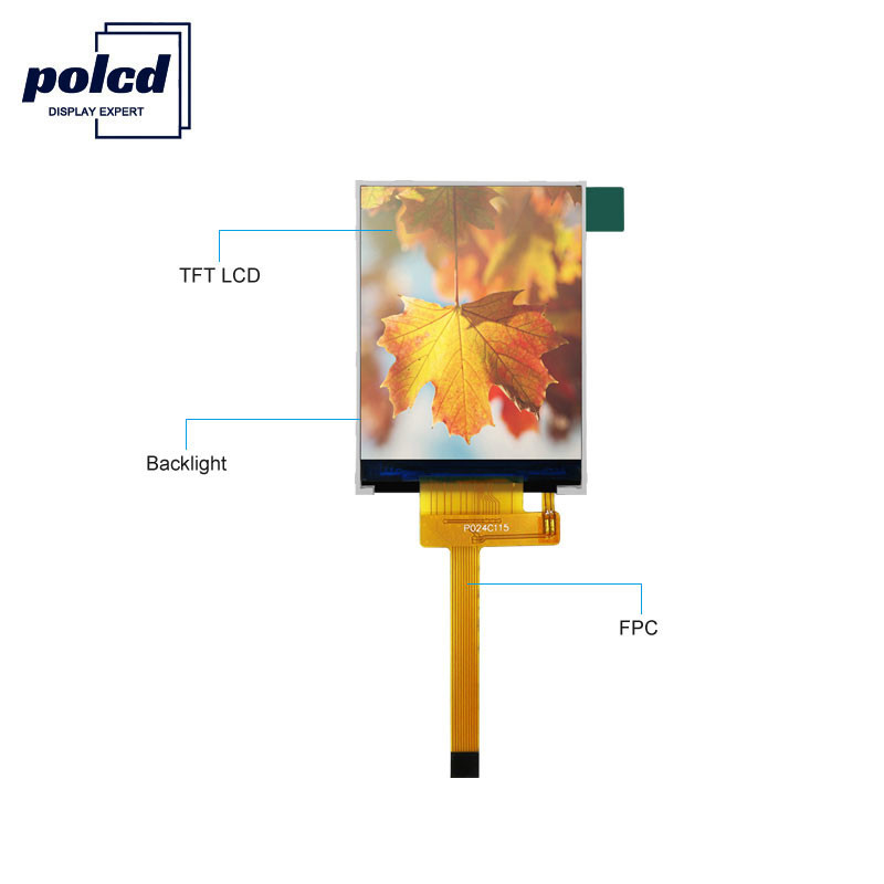 Polcd 240X320 Spi Lcd ディスプレイ 260 Nit 4 ワイヤー SPI 2.4 Spi Tft Lcd ディスプレイ