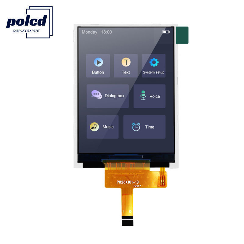 Polcd RoHS 2.8 インチ LCD ディスプレイ 300cd/M 高輝度 LCD モニター