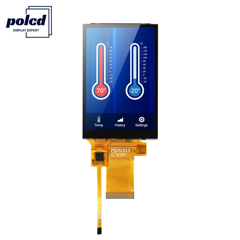 Polcd 450 Nit 3.5 TFT ディスプレイ 16 ビット 320X 480 LCD タッチパネル RoHS