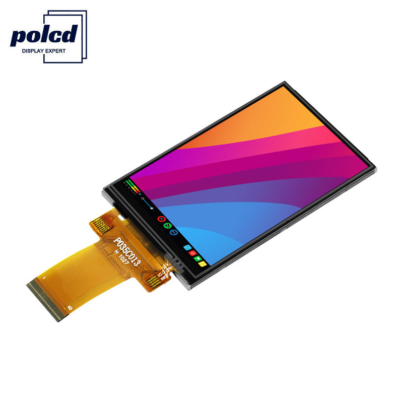 Polcd 8080 MCU 320X480 Lcd 3.5 インチ 450 Nit TFT タッチ スクリーン 12 0'CLOCK