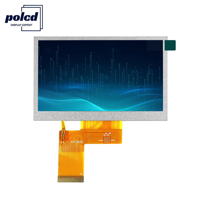 Polcd Brightness 300 4.3インチTft Lcdディスプレイ800X480 TFT抵抗タッチスクリーン