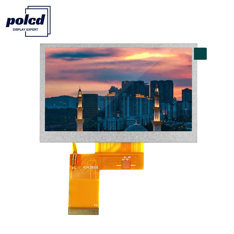 Polcd 24 ビット RGB Lcd 4.3 インチ 800x480 TFT LCD ディスプレイ 53.86mm 産業