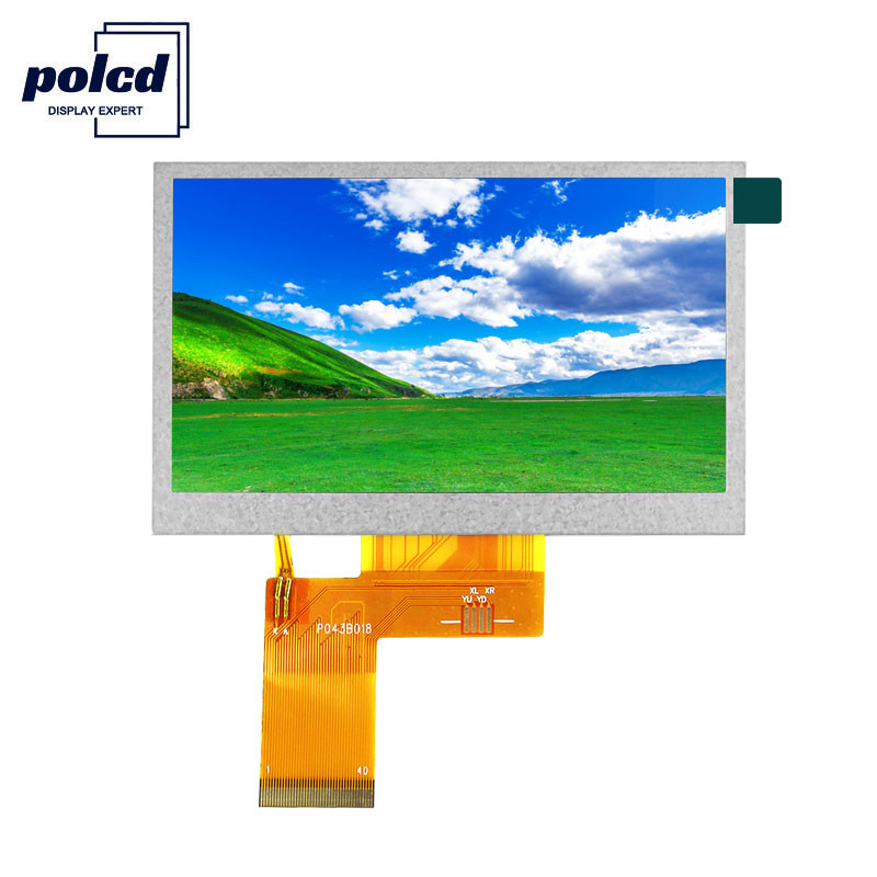 Polcd Brightness 300 4.3インチTft Lcdディスプレイ800X480 TFT抵抗タッチスクリーン