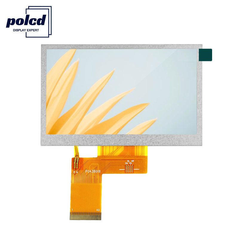 Polcd 24 ビット RGB Lcd 4.3 インチ 800x480 TFT LCD ディスプレイ 53.86mm 産業