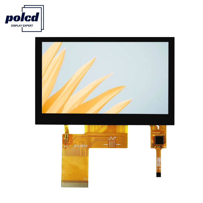 Polcd ピクセル 800x480 TFT 容量性タッチ RGB 24 ビット 4.3 TFT LCD タッチ スクリーン