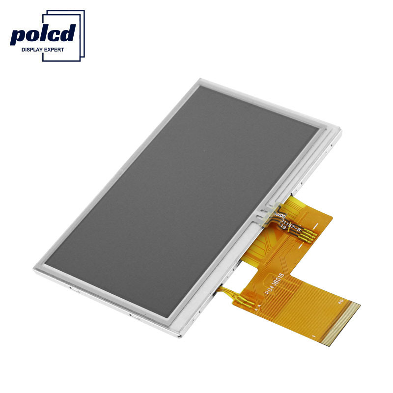 Polcd RGB 24 ビット 4.3 インチ Tft ディスプレイ 300 Nits Tft 容量性タッチスクリーン