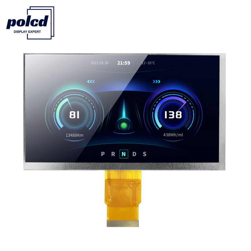 Polcd ISO9001 300 Nits 7 インチの接触 Tft Lcd RGB 24 ビット 800x480 Lcd の表示
