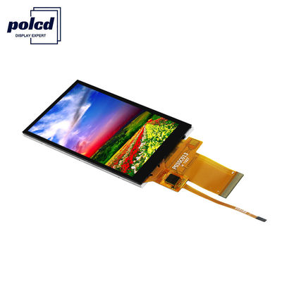 Polcd 450 明るさ TFT 容量性 8080 MCU 3.5 インチ TFT LCD タッチスクリーン